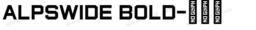 AlpsWide Bold字体转换